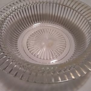 1940's cut glass rimmed serving bowl.